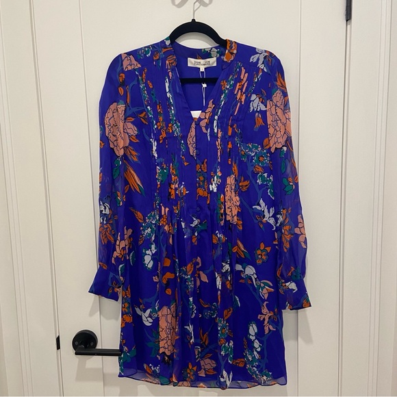 Diane Von Furstenberg Silk Shirt Dress - Picture 1 of 3